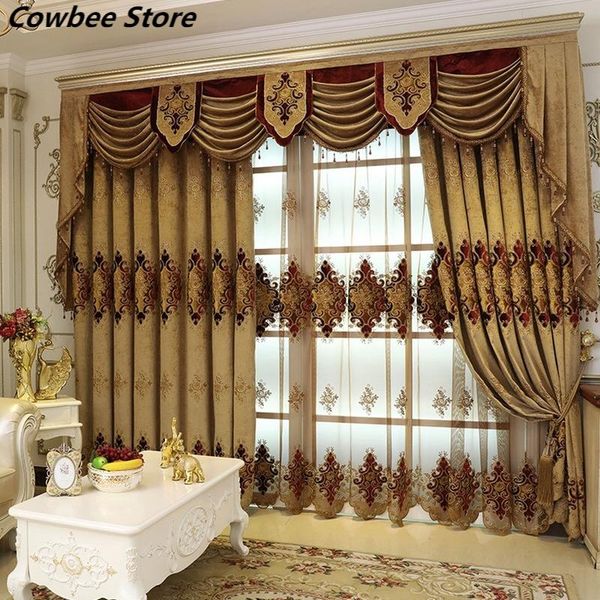 curtain & drapes embroidered european high blackout curtains tulle for living room bedroom water soluble fabric
curtain & drapes embroidered european high blackout curtains tulle for living room bedroom water soluble fabric
