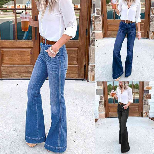 women's jeans women fashion streetwear black blue flare pants hight waisted wide leg denim femme pantalone woman
women's jeans women fashion streetwear black blue flare pants hight waisted wide leg denim femme pantalone woman