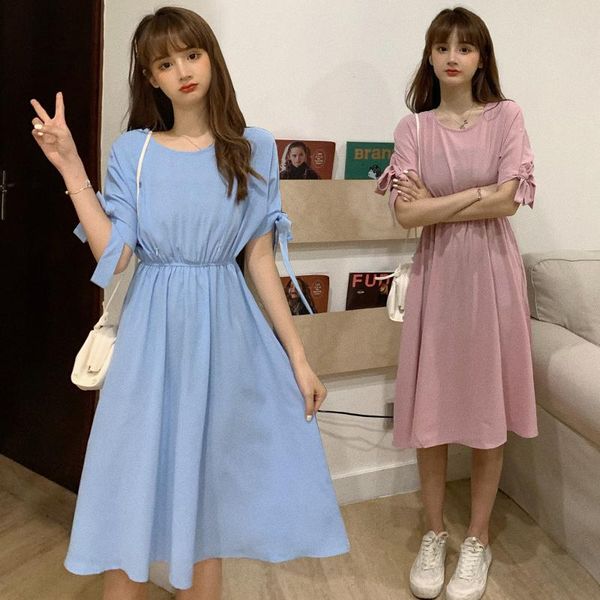 3338# maternity clothes nursing dress summer o neck slim loose stylish breastfeeding dresses, White
3338# maternity clothes nursing dress summer o neck slim loose stylish breastfeeding dresses, White