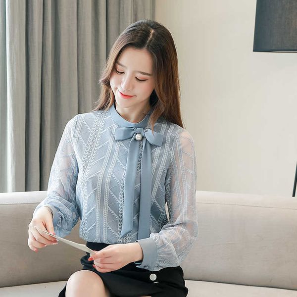 spring blusas mujer de moda autumn lace slim women shirts solid bow sweet chiffon long sleeve women blouses plus size 210527, White
spring blusas mujer de moda autumn lace slim women shirts solid bow sweet chiffon long sleeve women blouses plus size 210527, White