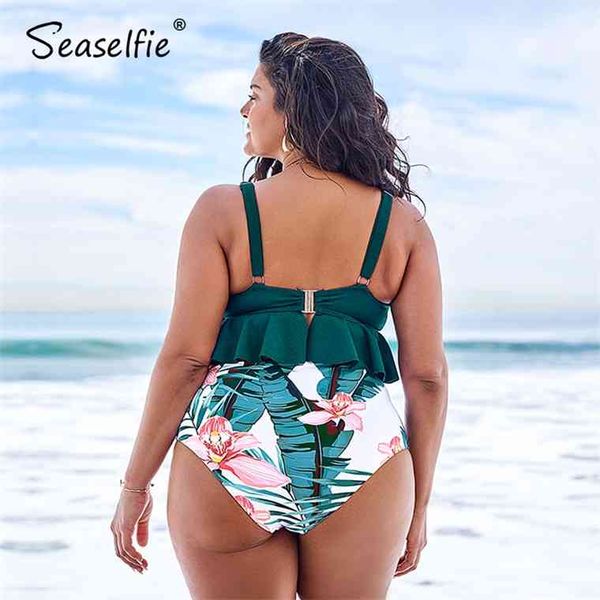 seaselfie plus high waist bikini sets women large size green and floral ruffled two pieces swimsuit 2021 swimming suit, White;black
seaselfie plus high waist bikini sets women large size green and floral ruffled two pieces swimsuit 2021 swimming suit, White;black