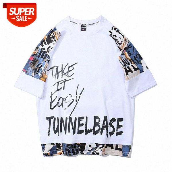 trendy american high street print t-shirt loose anime character stitching short sleeve tee men and women #bq4y, White;black
trendy american high street print t-shirt loose anime character stitching short sleeve tee men and women #bq4y, White;black
