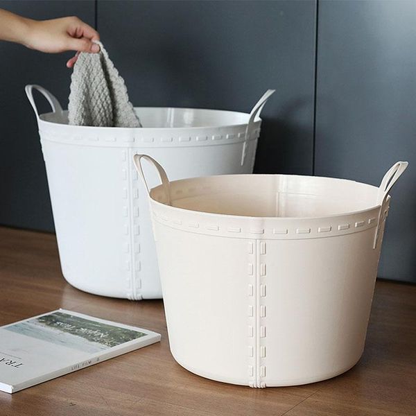 dirty clothes basket portable large round laundry plastic household debris waterproof storage & organization
dirty clothes basket portable large round laundry plastic household debris waterproof storage & organization