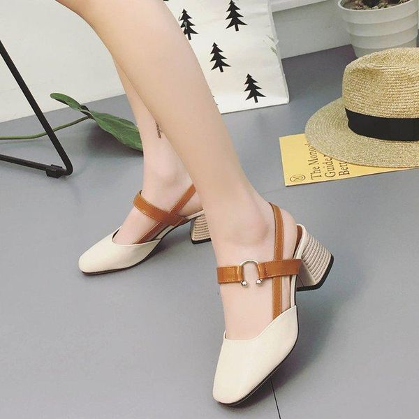 sandals large size baotou square toe mid-heeled thick heel retro grandma shoes with one word buckle high-heeled sandal, Black
sandals large size baotou square toe mid-heeled thick heel retro grandma shoes with one word buckle high-heeled sandal, Black