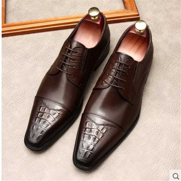 dress shoes crocodile embossed business men's shoes, british three-joint leather pointed men, man, Black
dress shoes crocodile embossed business men's shoes, british three-joint leather pointed men, man, Black