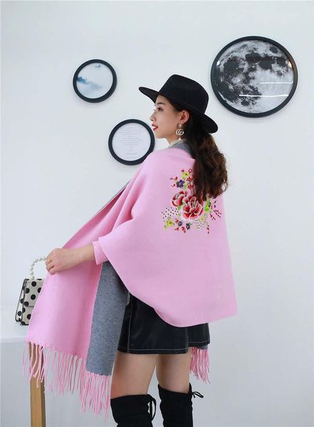 scarves 2021 autumn and winter korean warmth ladies sleeved shawl series embroidered big peony fashion elegant temperament, Blue;gray
scarves 2021 autumn and winter korean warmth ladies sleeved shawl series embroidered big peony fashion elegant temperament, Blue;gray