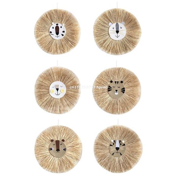 decorative objects & figurines nordic hand-woven tiger lion wall decoration handmade raffia hanging ornament dropship
decorative objects & figurines nordic hand-woven tiger lion wall decoration handmade raffia hanging ornament dropship