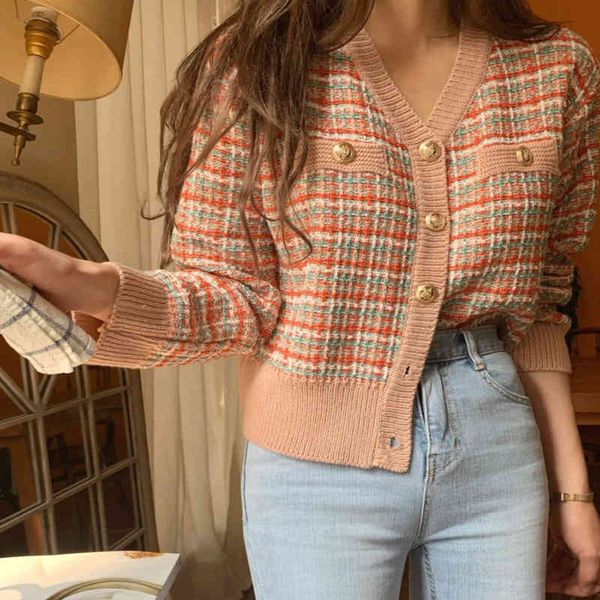 fashion pink cardigan womens sweaters korean crop knitted sweater autumn long sleeve v neck short cardigan clothing 210413, White;black
fashion pink cardigan womens sweaters korean crop knitted sweater autumn long sleeve v neck short cardigan clothing 210413, White;black