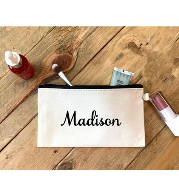 gift wrap personalized white makeup bag, bridesmaid proposal bag for bride custom name cosmetic black make up
gift wrap personalized white makeup bag, bridesmaid proposal bag for bride custom name cosmetic black make up