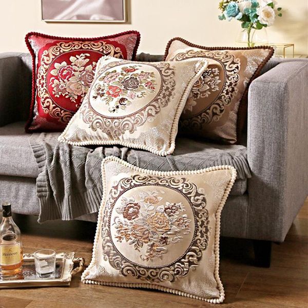 european sofa cushion covers foral jacquard waist pillowcases red coffee pillow cases home luxury wedding decoration cushion/decorative
european sofa cushion covers foral jacquard waist pillowcases red coffee pillow cases home luxury wedding decoration cushion/decorative