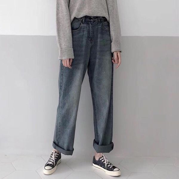 women's jeans plus size streetwear high waist wide leg baggy women loose vintage straight boyfriend trousers pantalon femme q4424, Blue
women's jeans plus size streetwear high waist wide leg baggy women loose vintage straight boyfriend trousers pantalon femme q4424, Blue