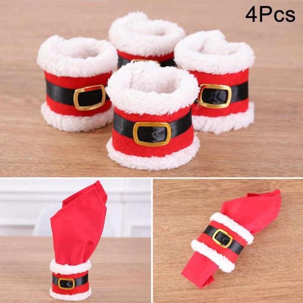 napkin rings 4pcs ring holders banquet dinner table christmas ornament santa claus party decor anelli di tovagliolo rt99
napkin rings 4pcs ring holders banquet dinner table christmas ornament santa claus party decor anelli di tovagliolo rt99
