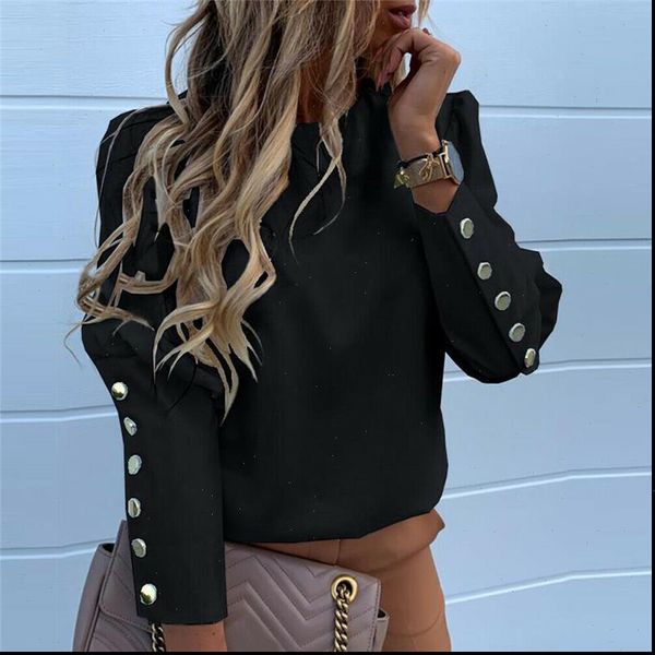 womens blouses puff sleeve buttons shirt ladies ol office casual blouse pullover slim business metallic button fashion clothes, White
womens blouses puff sleeve buttons shirt ladies ol office casual blouse pullover slim business metallic button fashion clothes, White