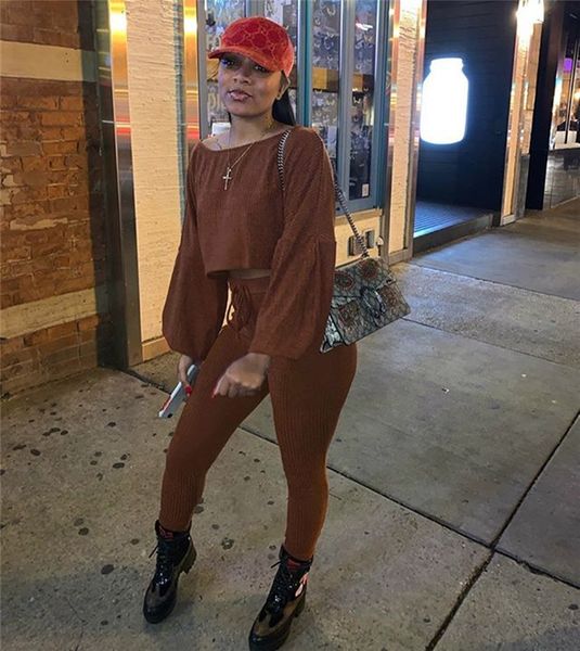 women lantern sleeves casual tracksuits fashion trend slash neck long sleeve strapless pants suits designer female autumn loose sports 2pcs, Gray
women lantern sleeves casual tracksuits fashion trend slash neck long sleeve strapless pants suits designer female autumn loose sports 2pcs, Gray