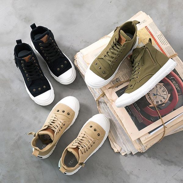 boots comfortable high-canvas shoes women sneakers white bottom woman lace-up rivet casual platform ankle, Black
boots comfortable high-canvas shoes women sneakers white bottom woman lace-up rivet casual platform ankle, Black