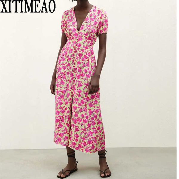 za women summer clothing elegant vintage printingv neck dress casual short sleeve a line slim skirt xitimeao 210602, Black;gray
za women summer clothing elegant vintage printingv neck dress casual short sleeve a line slim skirt xitimeao 210602, Black;gray