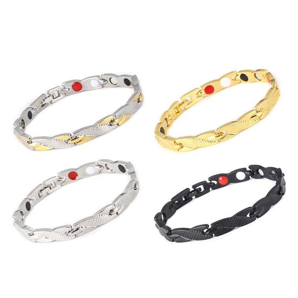 8seasons vintage twisted magnetic bracelet for women bracelets stainless metal party club fashion bangles jewelry gifts,1piece link, chain, Black
8seasons vintage twisted magnetic bracelet for women bracelets stainless metal party club fashion bangles jewelry gifts,1piece link, chain, Black