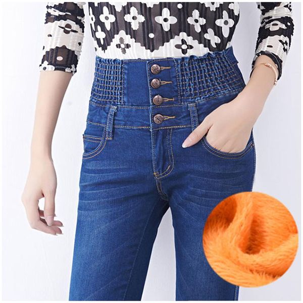 autumn and winter jeans womens high waist elastic skinny denim long pencil pants plus size 40 woman warm trousers women's, Blue
autumn and winter jeans womens high waist elastic skinny denim long pencil pants plus size 40 woman warm trousers women's, Blue