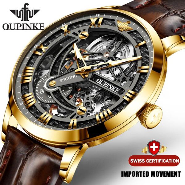 wristwatches luxury men mechanical wristwatch automatic watch classic skeleton leather brand oupinke transparent sapphire waterproof, Slivery;brown
wristwatches luxury men mechanical wristwatch automatic watch classic skeleton leather brand oupinke transparent sapphire waterproof, Slivery;brown