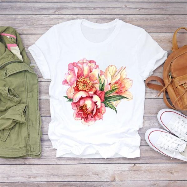 men flower lady floral kawaii t shirt watercolor 90s clothes summer graphic female ladies mens tee, White;black
men flower lady floral kawaii t shirt watercolor 90s clothes summer graphic female ladies mens tee, White;black