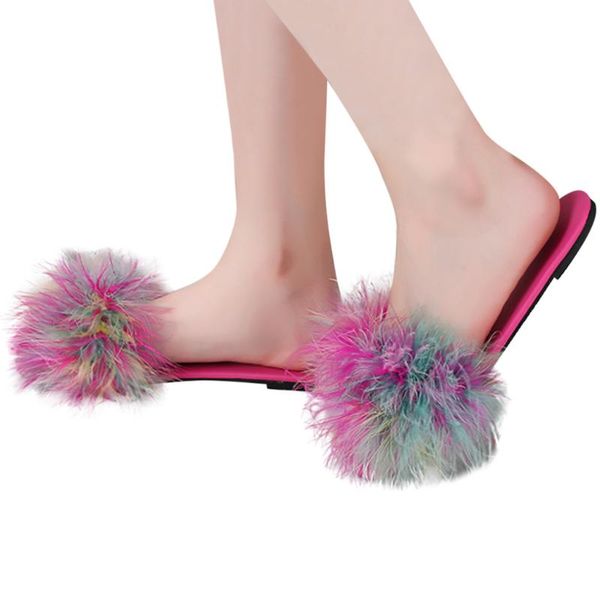 slippers fur women real slides home furry flat sandals female cute fluffy house shoes woman 2021, Black
slippers fur women real slides home furry flat sandals female cute fluffy house shoes woman 2021, Black