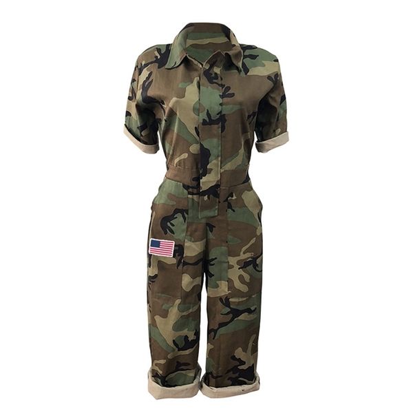 women short sleeves camouflage print american flag casual mid short camouflage jumpsuits size plus fashion spring, Black;white
women short sleeves camouflage print american flag casual mid short camouflage jumpsuits size plus fashion spring, Black;white