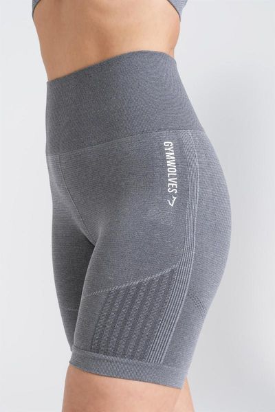 women's shorts gymwolves women sports | biker gray seamless energy series, White;black
women's shorts gymwolves women sports | biker gray seamless energy series, White;black