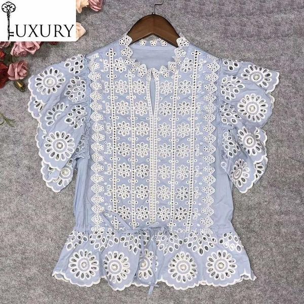 vintage retro blouses summer style women allover exquisite embroidery short sleeve blue casual cotton blouse ladies women's & shirts, White
vintage retro blouses summer style women allover exquisite embroidery short sleeve blue casual cotton blouse ladies women's & shirts, White
