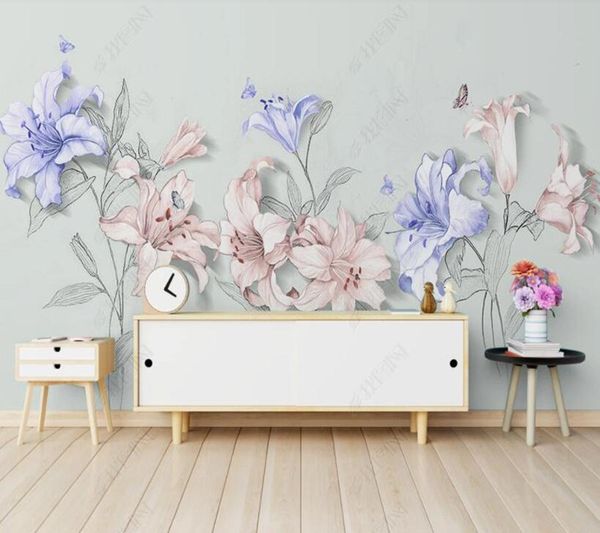 wallpapers papel de parede modern minimalist hand-painted lilies 3d wallpaper mural,living room tv wall bedroom papers home decor
wallpapers papel de parede modern minimalist hand-painted lilies 3d wallpaper mural,living room tv wall bedroom papers home decor