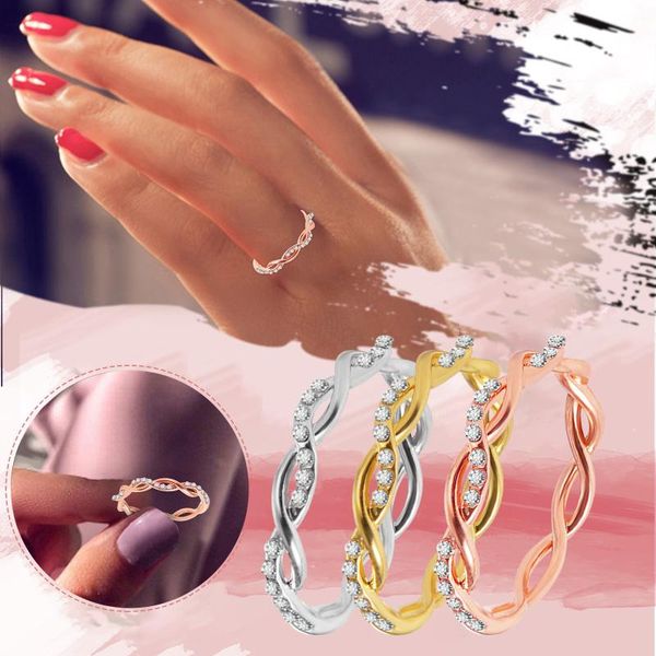 wedding rings twist classical cubic zirconia engagement ring for women austrian crystals gift bague femme jewelry drop, Slivery;golden
wedding rings twist classical cubic zirconia engagement ring for women austrian crystals gift bague femme jewelry drop, Slivery;golden