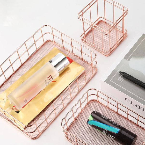 storage boxes & bins nordic gold metal iron makeup pen basket office desksundries brushes holder table cosmetics organizer rack
storage boxes & bins nordic gold metal iron makeup pen basket office desksundries brushes holder table cosmetics organizer rack