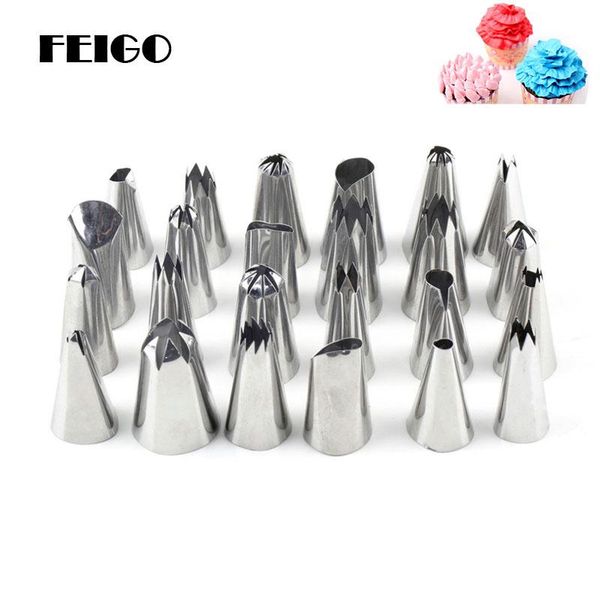 baking & pastry tools feigo diy cake decorating nozzles 24pcs/sets stainless steel icing piping cupcake bakery with box f162
baking & pastry tools feigo diy cake decorating nozzles 24pcs/sets stainless steel icing piping cupcake bakery with box f162