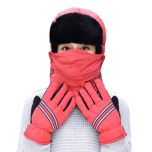 winter hat gloves set outdoor thick cap ear face protection guard double layer warm xr- hats, Black;white
winter hat gloves set outdoor thick cap ear face protection guard double layer warm xr- hats, Black;white