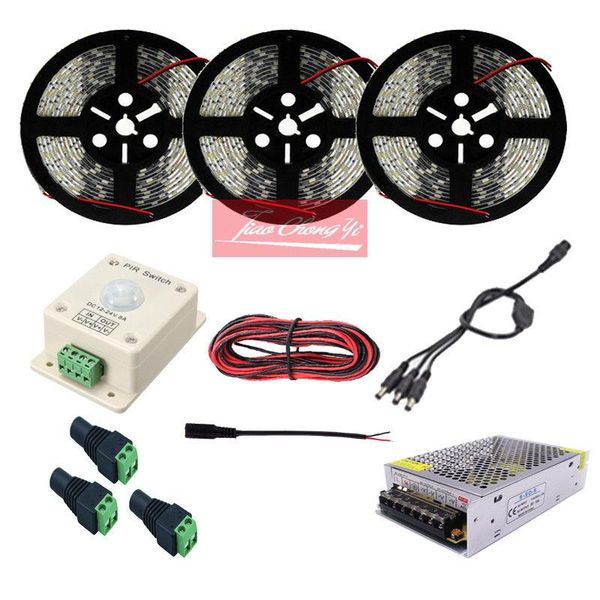 strips 5-15m ed strip with pir infrared motion sensor detector light switch+power 5m 10m 15m meter set
strips 5-15m ed strip with pir infrared motion sensor detector light switch+power 5m 10m 15m meter set