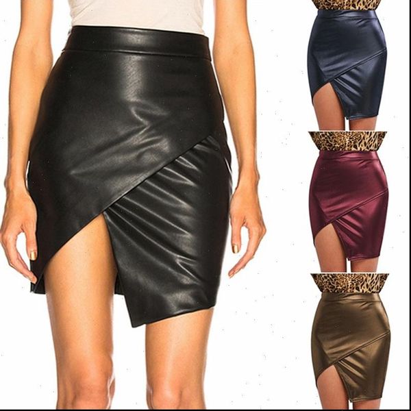 leather fashion black cross split women skirts a line short solid casual irregular female bodycon mini
leather fashion black cross split women skirts a line short solid casual irregular female bodycon mini
