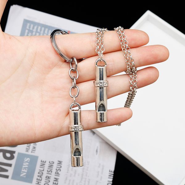 retro whistle pendant keychain fashion hard enamel keyrings jewelry useable real whistle key holder for friends new arrivals, Silver
retro whistle pendant keychain fashion hard enamel keyrings jewelry useable real whistle key holder for friends new arrivals, Silver