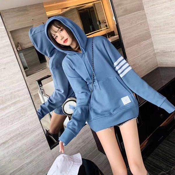 21ss autumn winter new fashion tb four bar color contrast terry drawstring hooded sweater for men and women, Black
21ss autumn winter new fashion tb four bar color contrast terry drawstring hooded sweater for men and women, Black