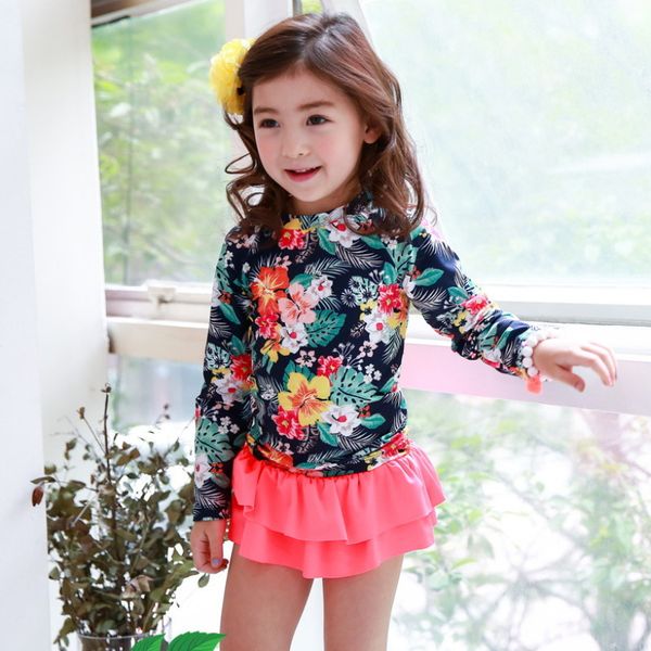 children' skirt style flat angle swimsuit split girls middle and large children' long sleeve sunscreen quick drying big flower c, Red;black
children' skirt style flat angle swimsuit split girls middle and large children' long sleeve sunscreen quick drying big flower c, Red;black