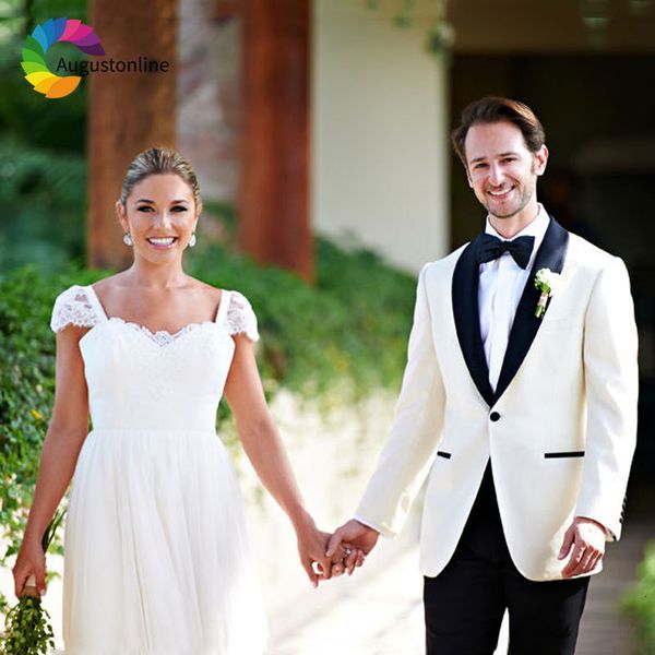 men's suits & blazers tailored ivory men suit wedding man blazer slim fit groom tuxedo black shawl lapel jacket pants 2piece terno, White;black
men's suits & blazers tailored ivory men suit wedding man blazer slim fit groom tuxedo black shawl lapel jacket pants 2piece terno, White;black