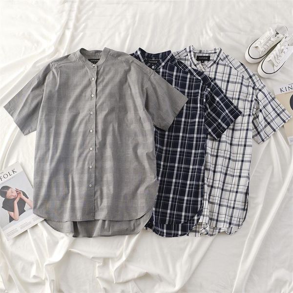 men's casual shirts 2021 cotton short sleeve men summer striped slim fit stand collar shirt male clothes plus size oversize, White;black
men's casual shirts 2021 cotton short sleeve men summer striped slim fit stand collar shirt male clothes plus size oversize, White;black