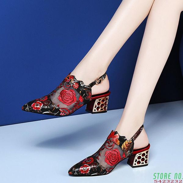 high heels sandals,woman mesh summer shoes,women pumps pointed toe,ankle buckle strap,ethnic embroidery flower,handmade dress shoes, Black
high heels sandals,woman mesh summer shoes,women pumps pointed toe,ankle buckle strap,ethnic embroidery flower,handmade dress shoes, Black