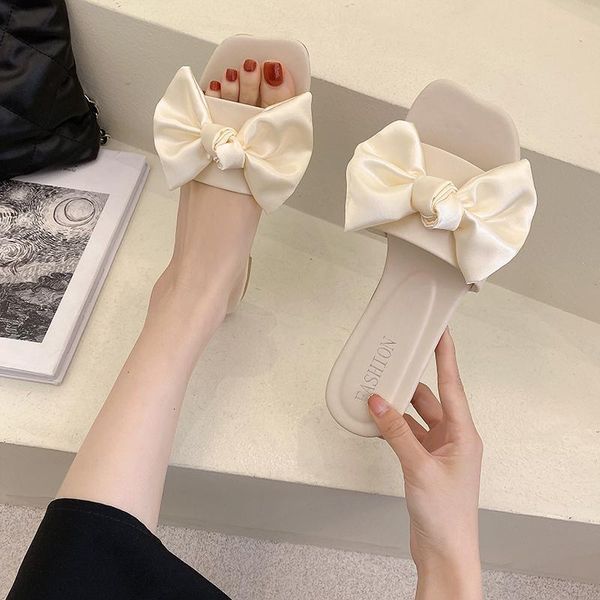 slippers flat shoes female woman's square toe luxury slides butterfly-knot low designer summer beach basic pu butterfly-kno af38, Black
slippers flat shoes female woman's square toe luxury slides butterfly-knot low designer summer beach basic pu butterfly-kno af38, Black