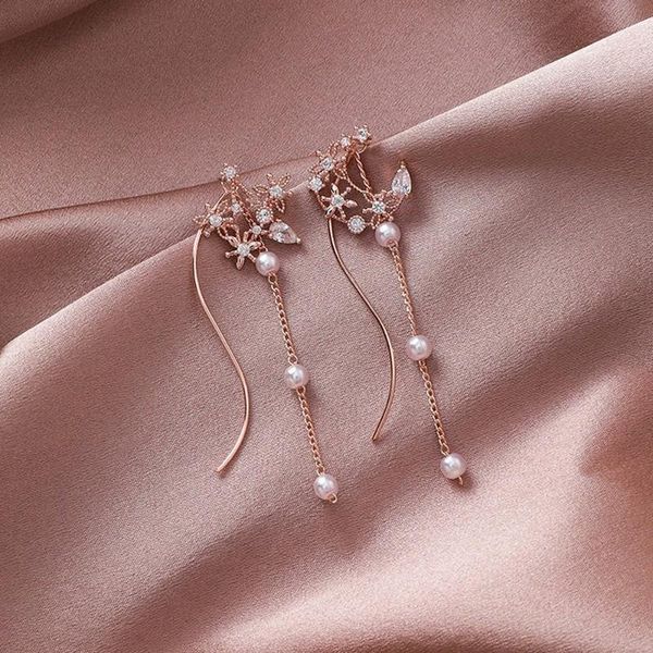 dangle & chandelier stars moon celestial women's earrings long stainless steel chain kpop pendant pearl cuffs earings fashion jewelry 2, Silver
dangle & chandelier stars moon celestial women's earrings long stainless steel chain kpop pendant pearl cuffs earings fashion jewelry 2, Silver