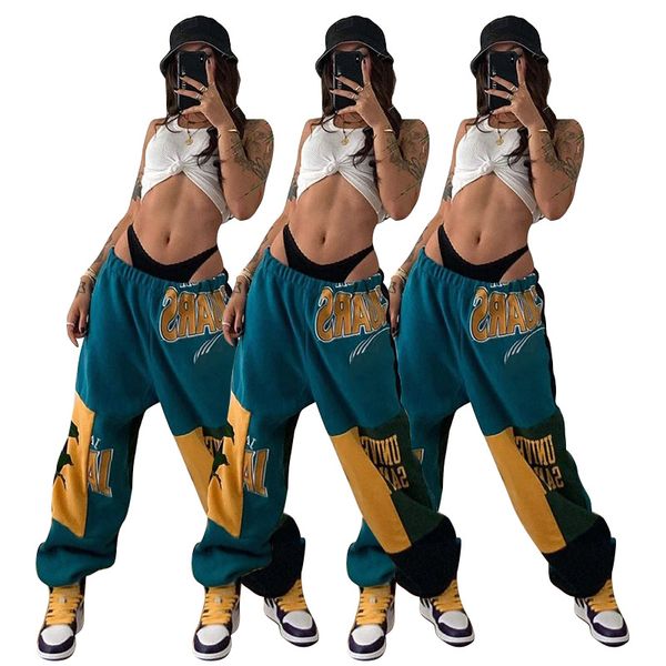 21ss women's fashion stitching color track pants trendy patchwork design loose oversize capris female long casual cargo a6033, Black;white
21ss women's fashion stitching color track pants trendy patchwork design loose oversize capris female long casual cargo a6033, Black;white