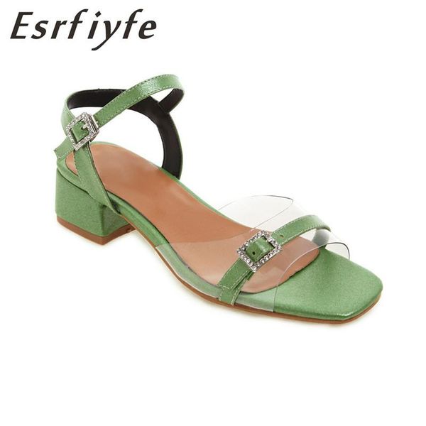 srrive summer sandals for women thick heel open toe shoes woman fashion buckle casual big size 34-48, Black 
srrive summer sandals for women thick heel open toe shoes woman fashion buckle casual big size 34-48, Black