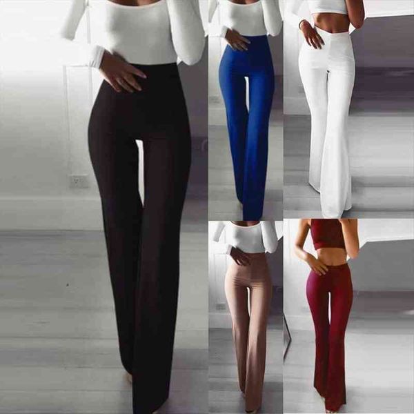 retro plain elasticity high waist women capris flare wide leg chic trousers slim long leggings bell bottoms pants t1p, Black;white
retro plain elasticity high waist women capris flare wide leg chic trousers slim long leggings bell bottoms pants t1p, Black;white