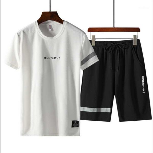 short sleeve set men's summer leisure sports two piece logo web celebrity t shirt +shorts fashion wear tracksuits, Gray
short sleeve set men's summer leisure sports two piece logo web celebrity t shirt +shorts fashion wear tracksuits, Gray