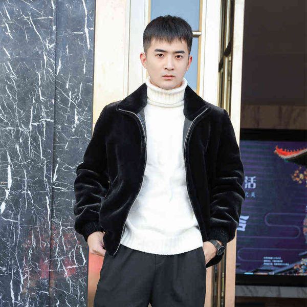 short hooded fur men's winter windproof and cold resistant men's warm coat men's coat autumn and winter trend 211207, Black
short hooded fur men's winter windproof and cold resistant men's warm coat men's coat autumn and winter trend 211207, Black
