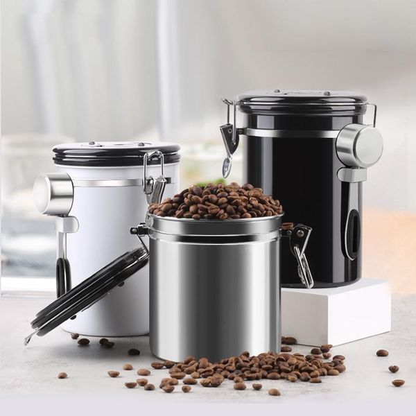 storage bottles & jars kitchen with exhaust valve 304 stainless steel sealed tank coffee bean dried fruit tea canister 1.5/1.8l
storage bottles & jars kitchen with exhaust valve 304 stainless steel sealed tank coffee bean dried fruit tea canister 1.5/1.8l
