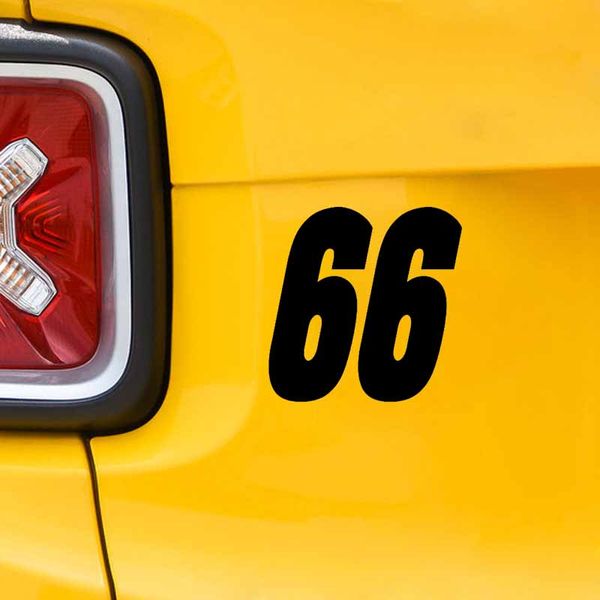13.9cm*14cm fashion lucky number 66 vinyl car-styling car sticker decal graphical black
13.9cm*14cm fashion lucky number 66 vinyl car-styling car sticker decal graphical black